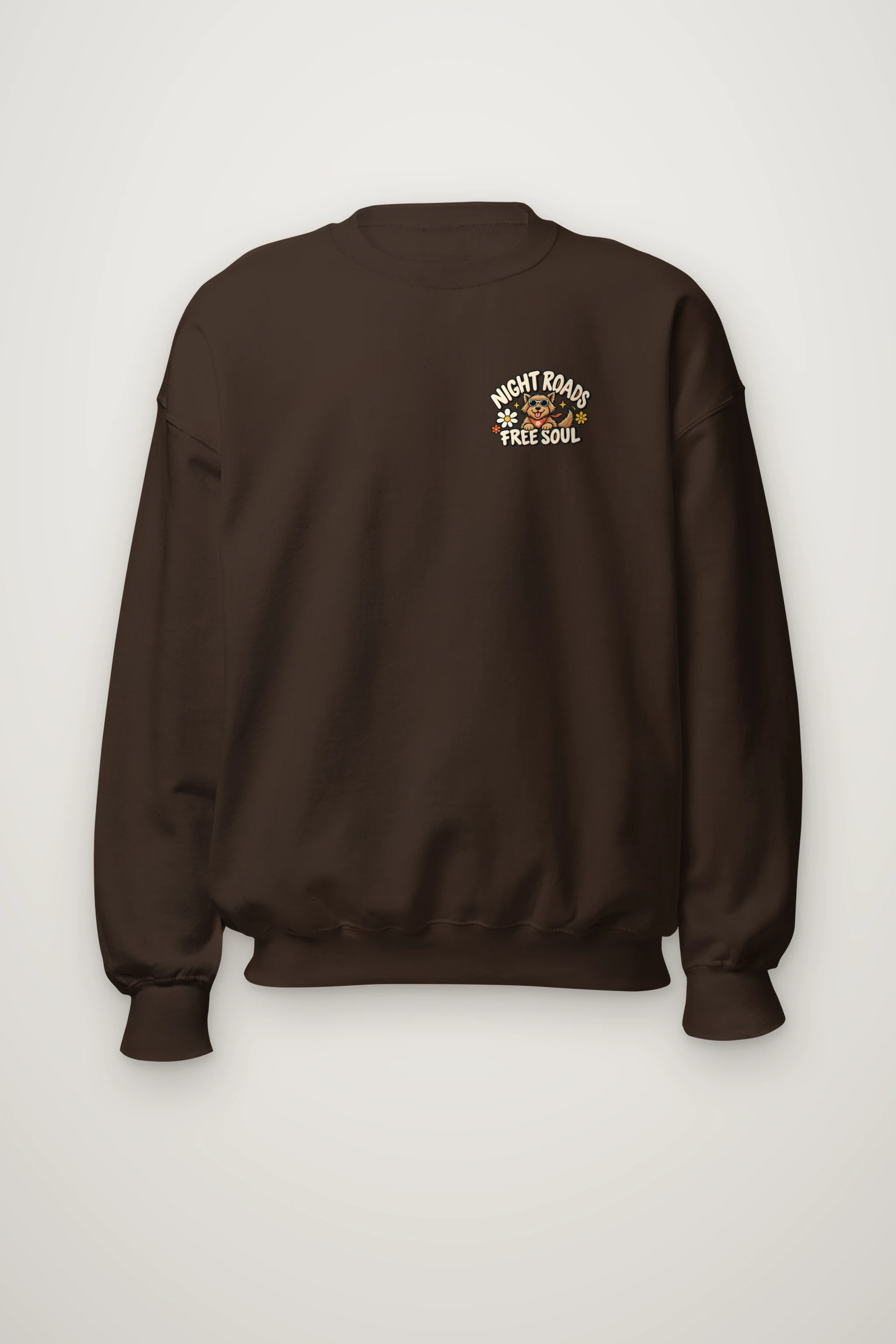 "Night Roads Free Soul" Heavy Blend Unisex Crewneck Sweatshirt