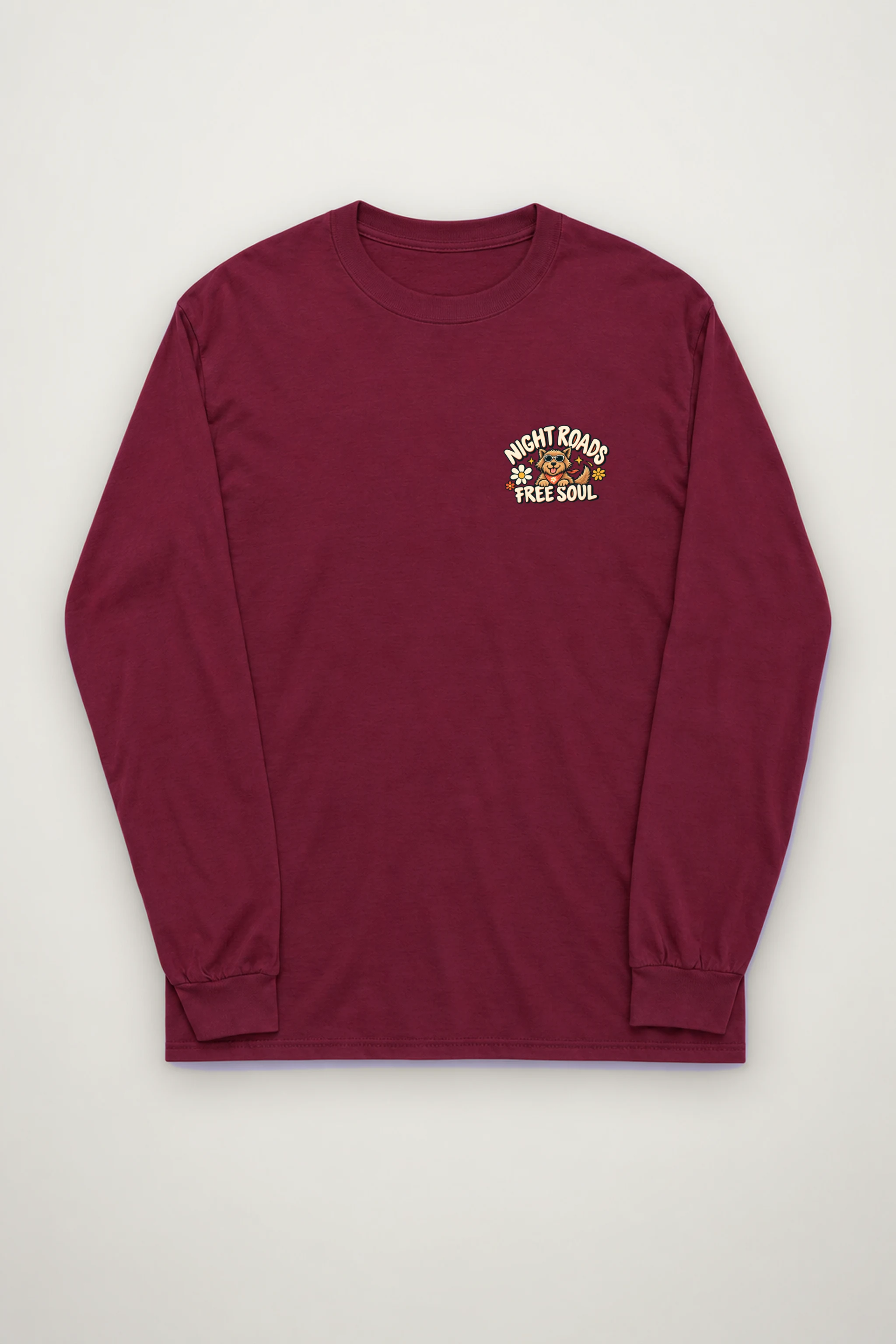 "Night Roads Free Soul" Unisex Longsleeve T-shirt