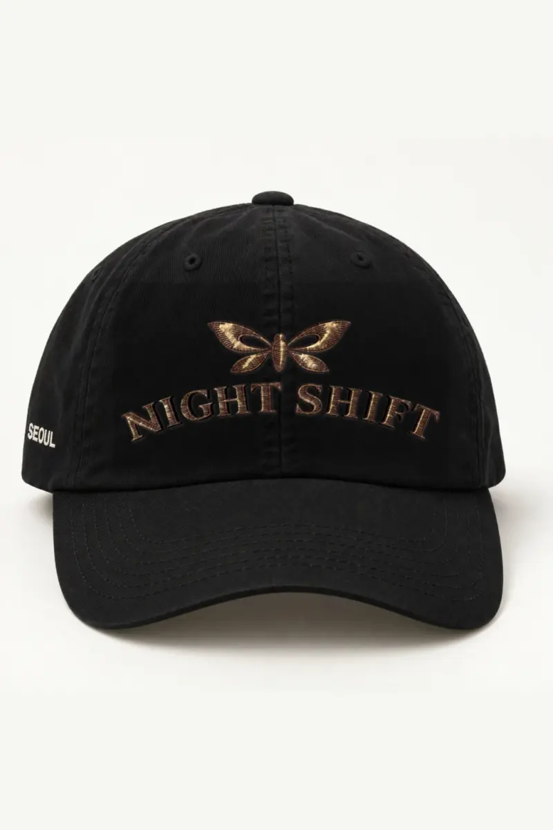 "Night Shift Moth" Classic Dad Hat · Embroidered
