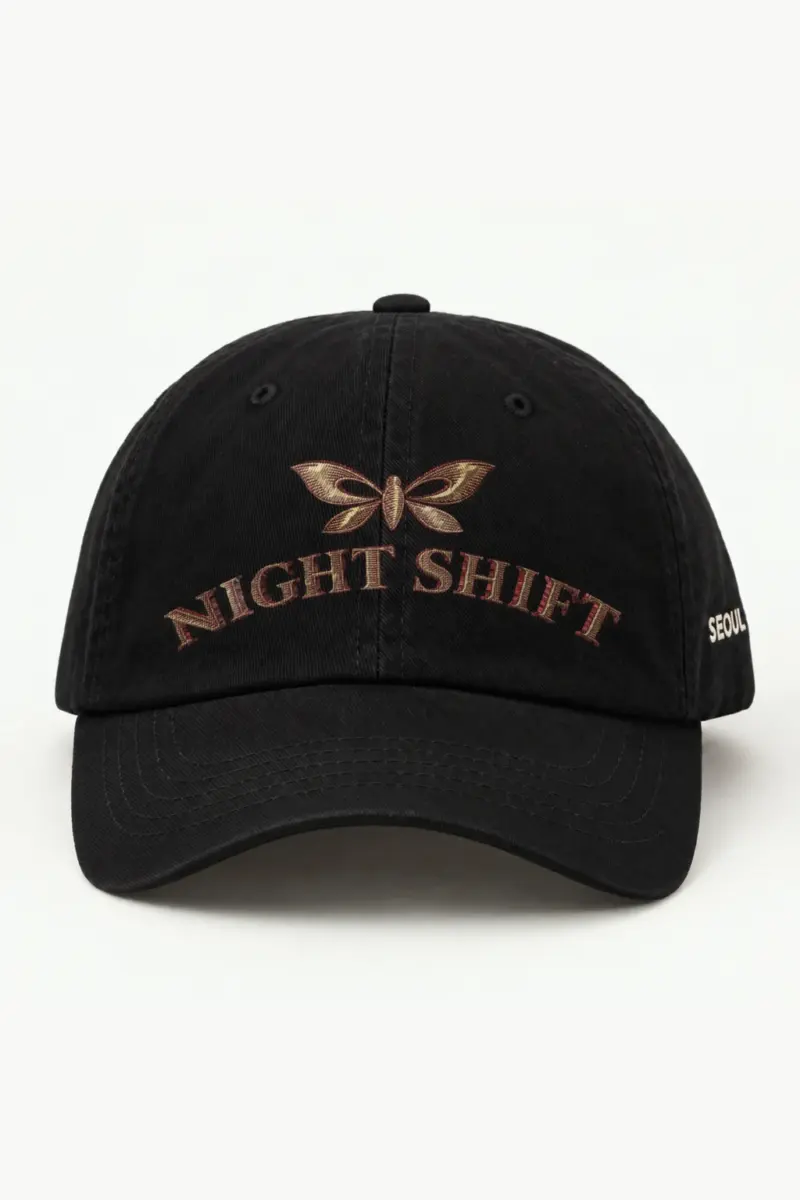 "Night Shift Moth" Classic Dad Hat · Embroidered