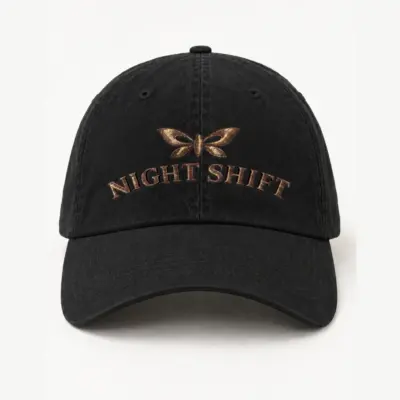 "Night Shift Moth" Classic Dad Hat · Embroidered | Yupoong 6245CM