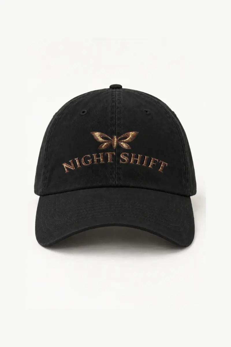 "Night Shift Moth" Classic Dad Hat · Embroidered | Yupoong 6245CM