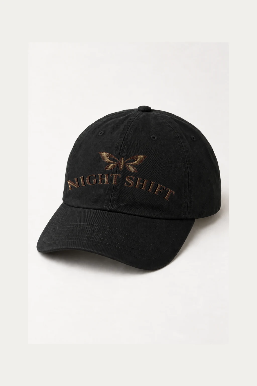 "Night Shift Moth" Classic Dad Hat · Embroidered | Yupoong 6245CM