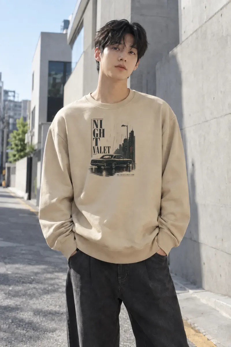 "Night Valet" Heavy Blend Unisex Crewneck Sweatshirt | Gildan 18000