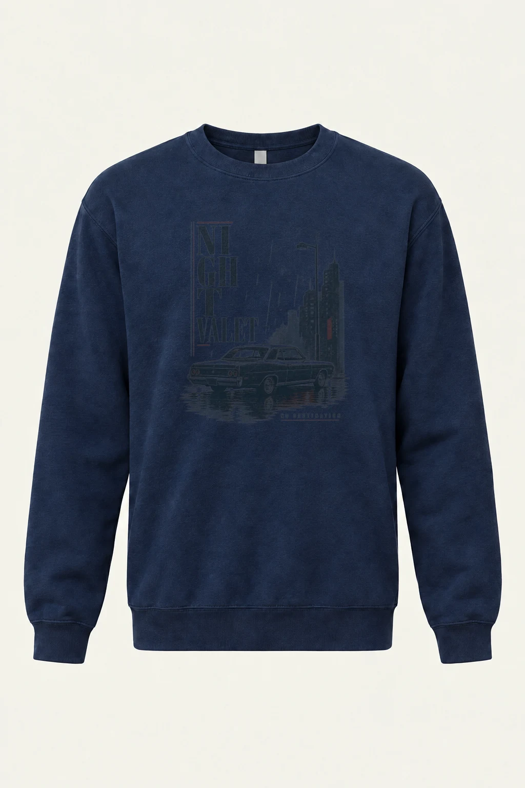 "Night Valet" Heavy Blend Unisex Crewneck Sweatshirt | Gildan 18000