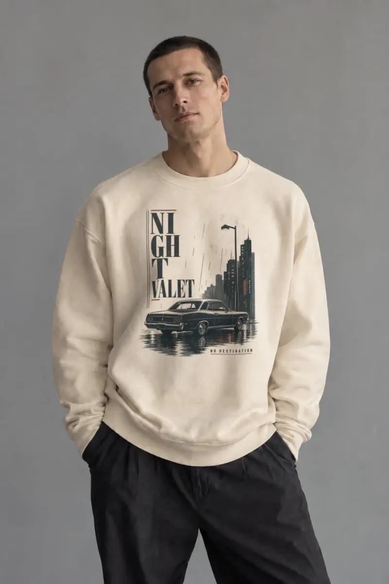 "Night Valet" Unisex Sponge Fleece Crewneck Sweatshirt | Bella + Canvas 3901