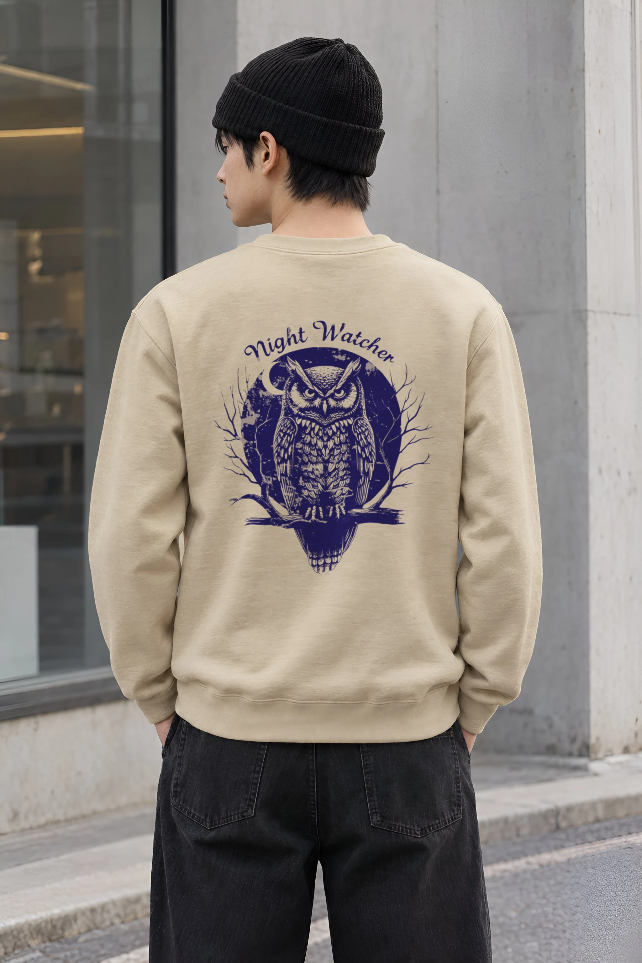 "Night Watcher" Heavy Blend Unisex Crewneck Sweatshirt