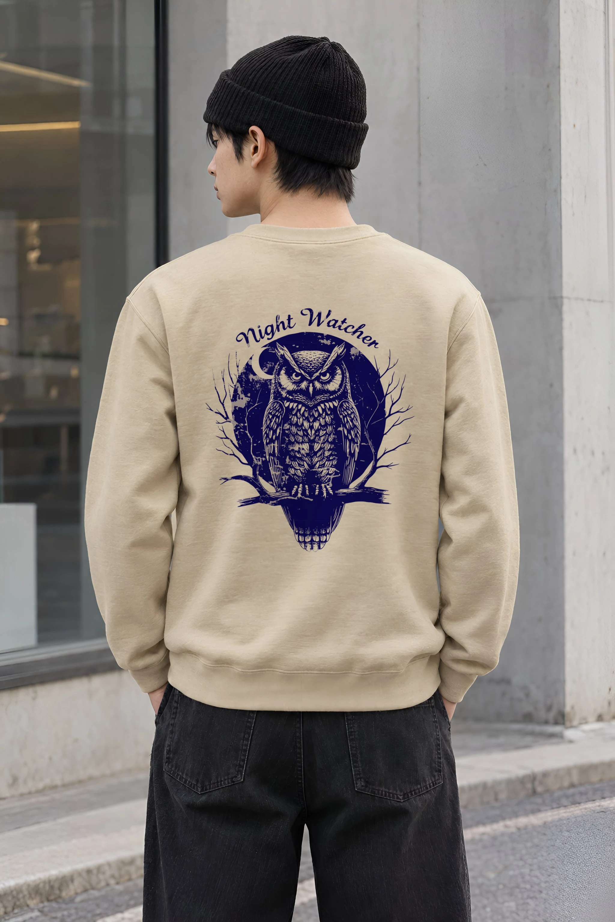 "Night Watcher" Heavy Blend Unisex Crewneck Sweatshirt