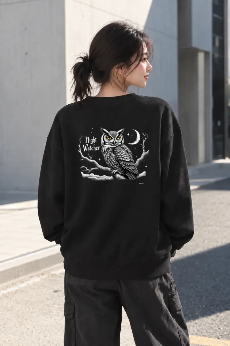 "Night Watcher" Heavy Blend Unisex Crewneck Sweatshirt | Gildan 18000