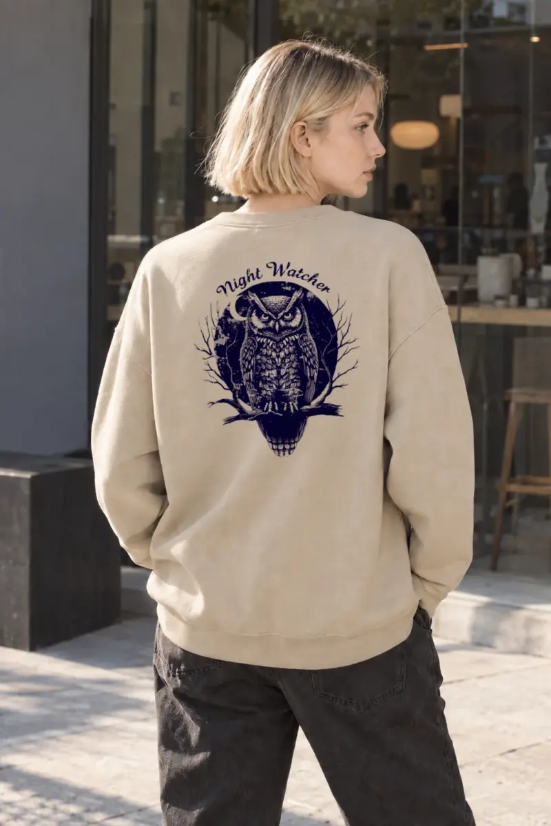 "Night Watcher" Heavy Blend Unisex Crewneck Sweatshirt | Gildan 18000