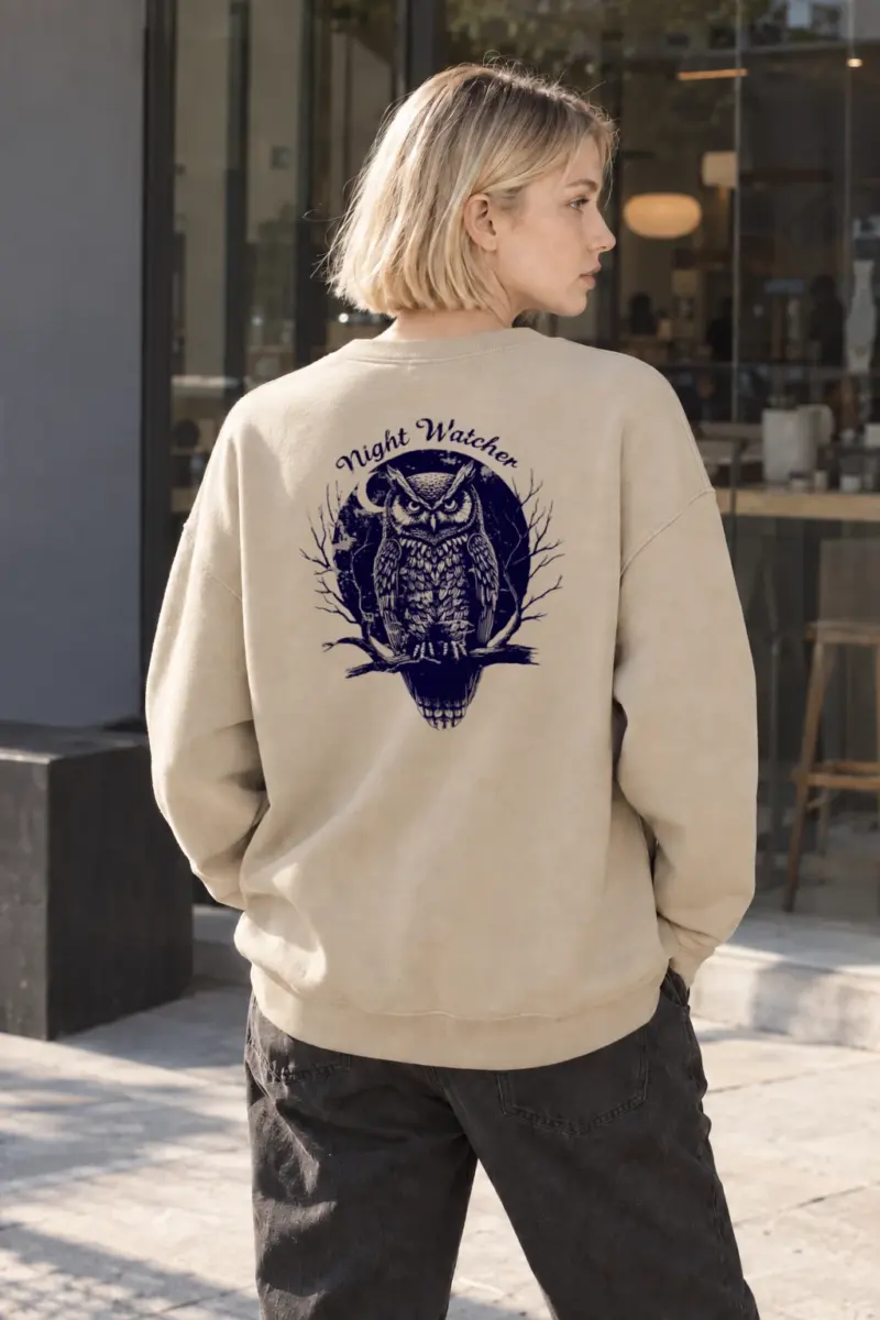 "Night Watcher" Heavy Blend Unisex Crewneck Sweatshirt | Gildan 18000