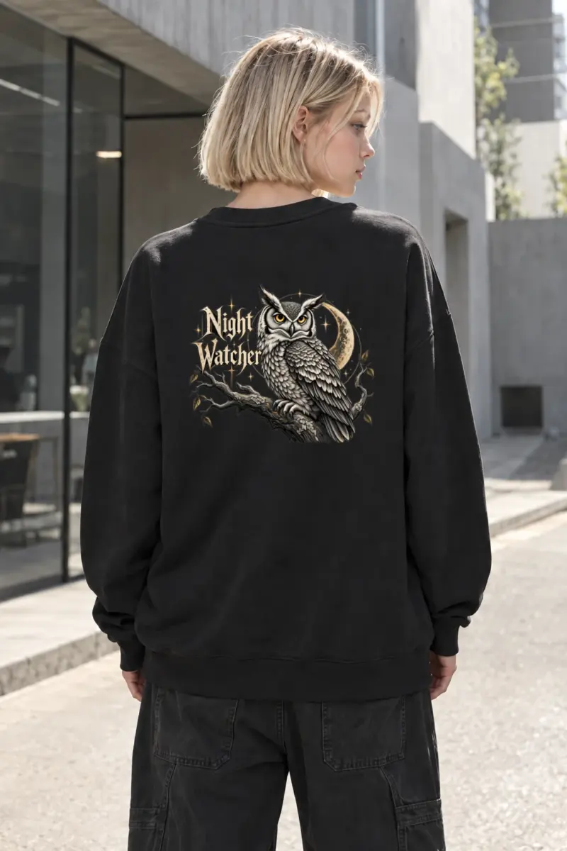 "Night Watcher" Heavy Blend Unisex Crewneck Sweatshirt | Gildan 18000