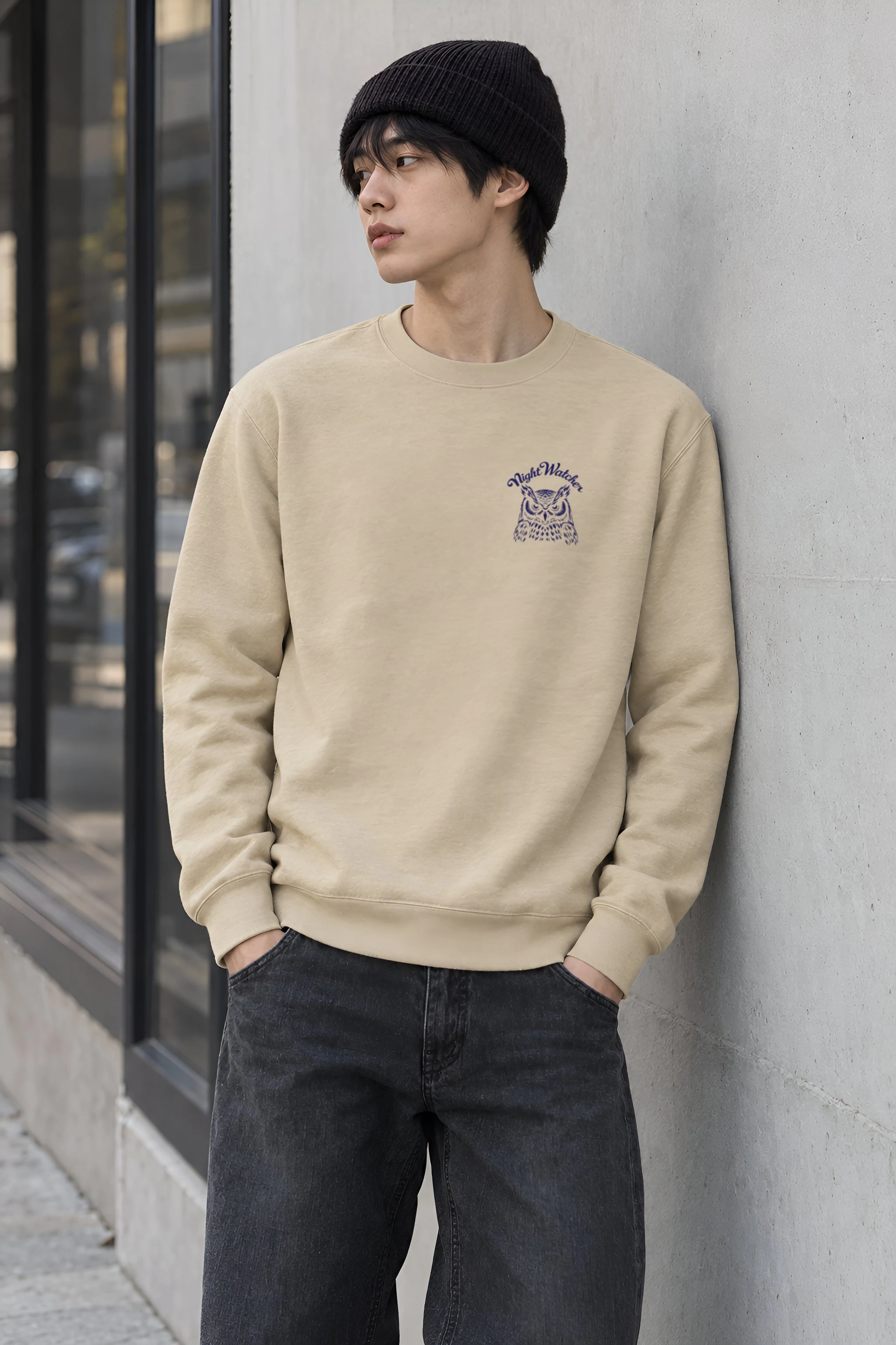 "Night Watcher" Heavy Blend Unisex Crewneck Sweatshirt