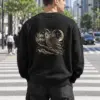 "Crescent Sentinel" Heavy Blend Unisex Crewneck Sweatshirt | Gildan 18000