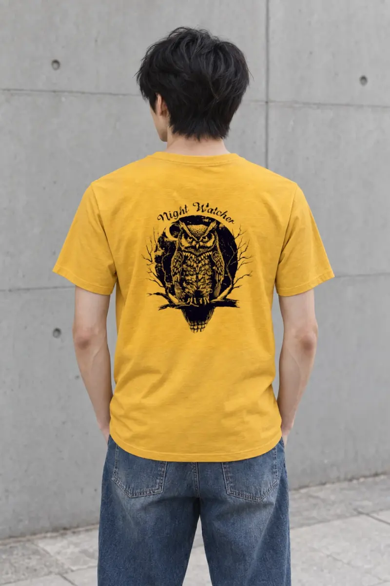 "Night Watcher" Heavyweight Unisex Crewneck T-shirt