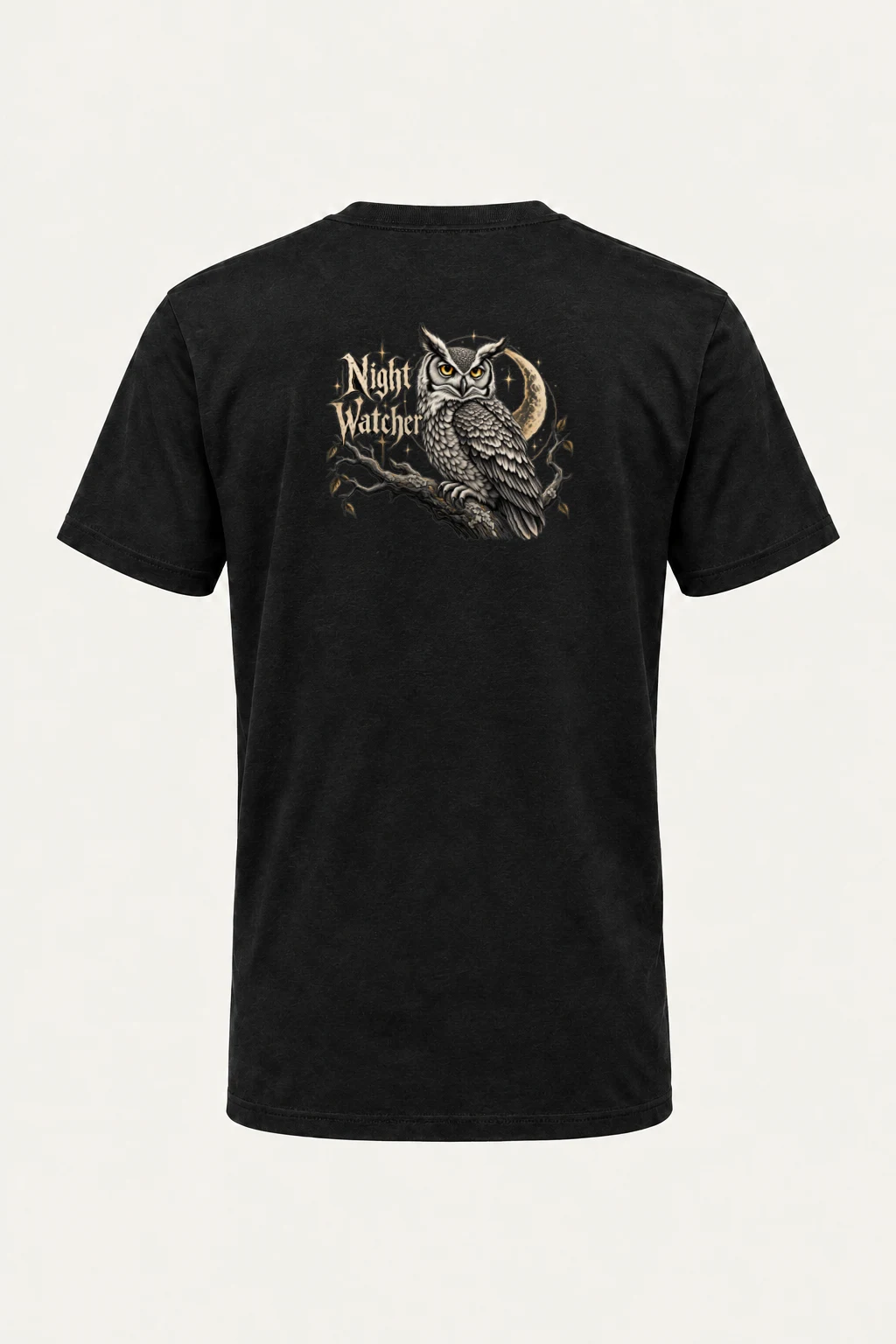"Night Watcher" Heavyweight Unisex Crewneck T-shirt | Gildan 5000