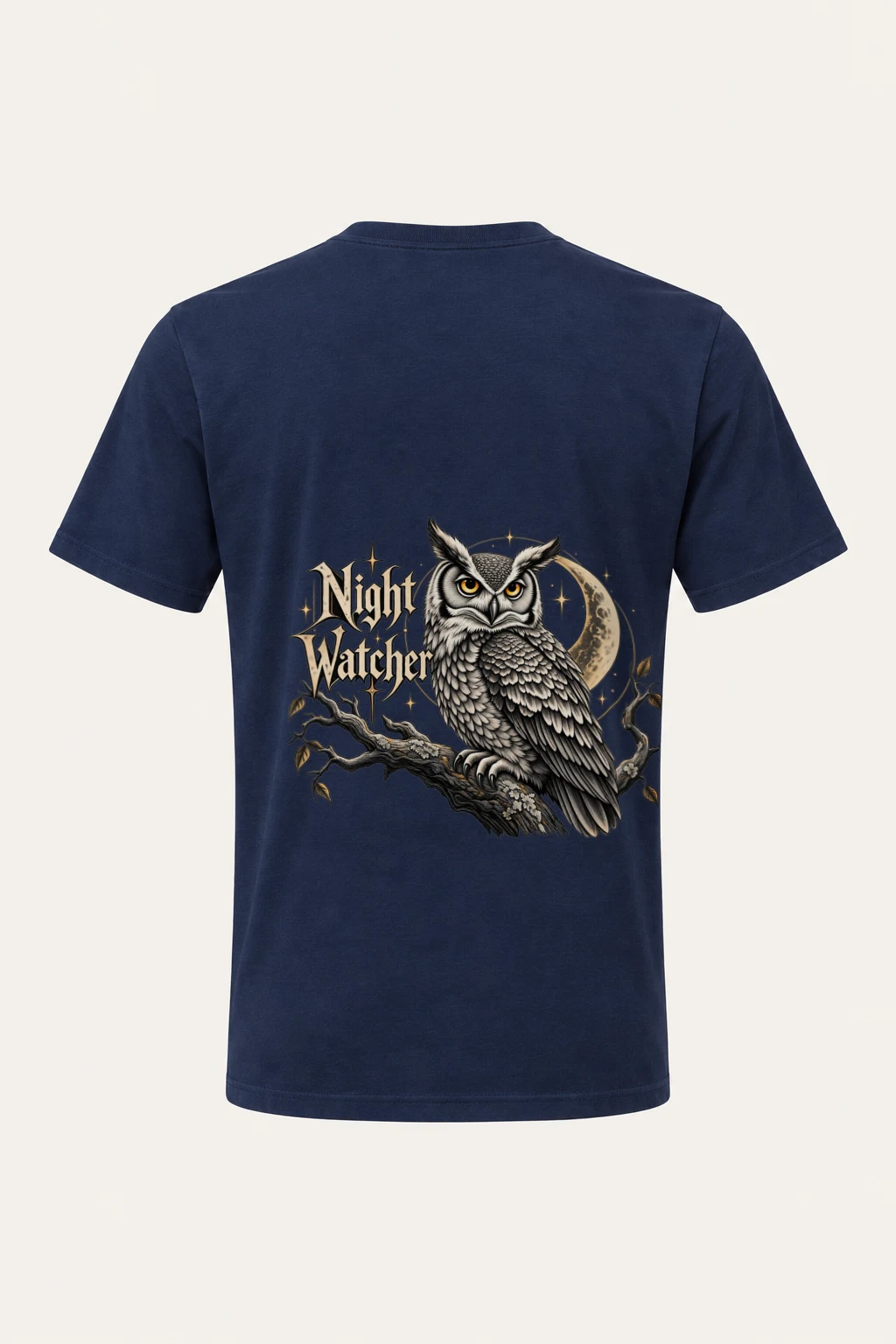"Night Watcher" Heavyweight Unisex Crewneck T-shirt | Gildan 5000