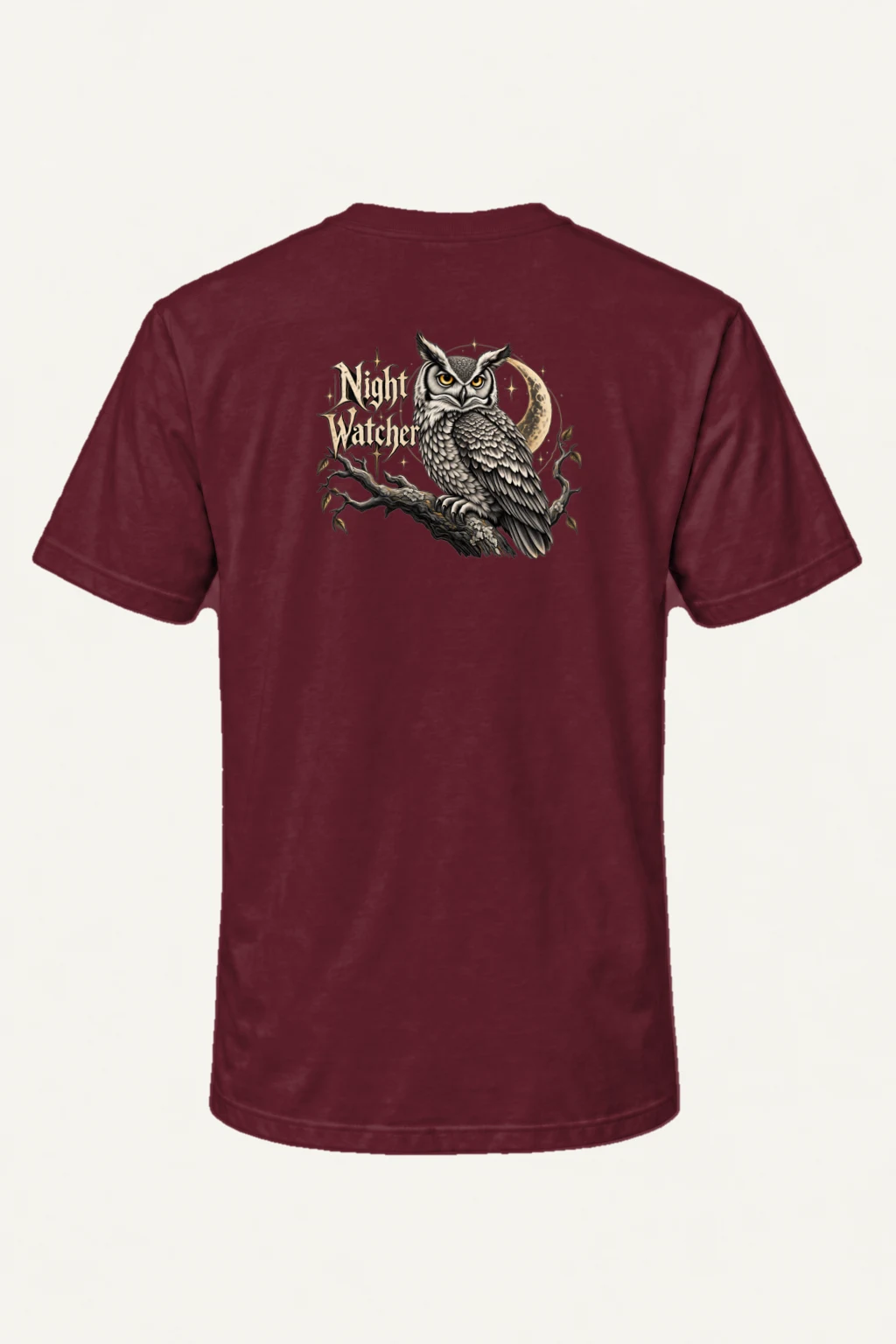 "Night Watcher" Heavyweight Unisex Crewneck T-shirt | Gildan 5000