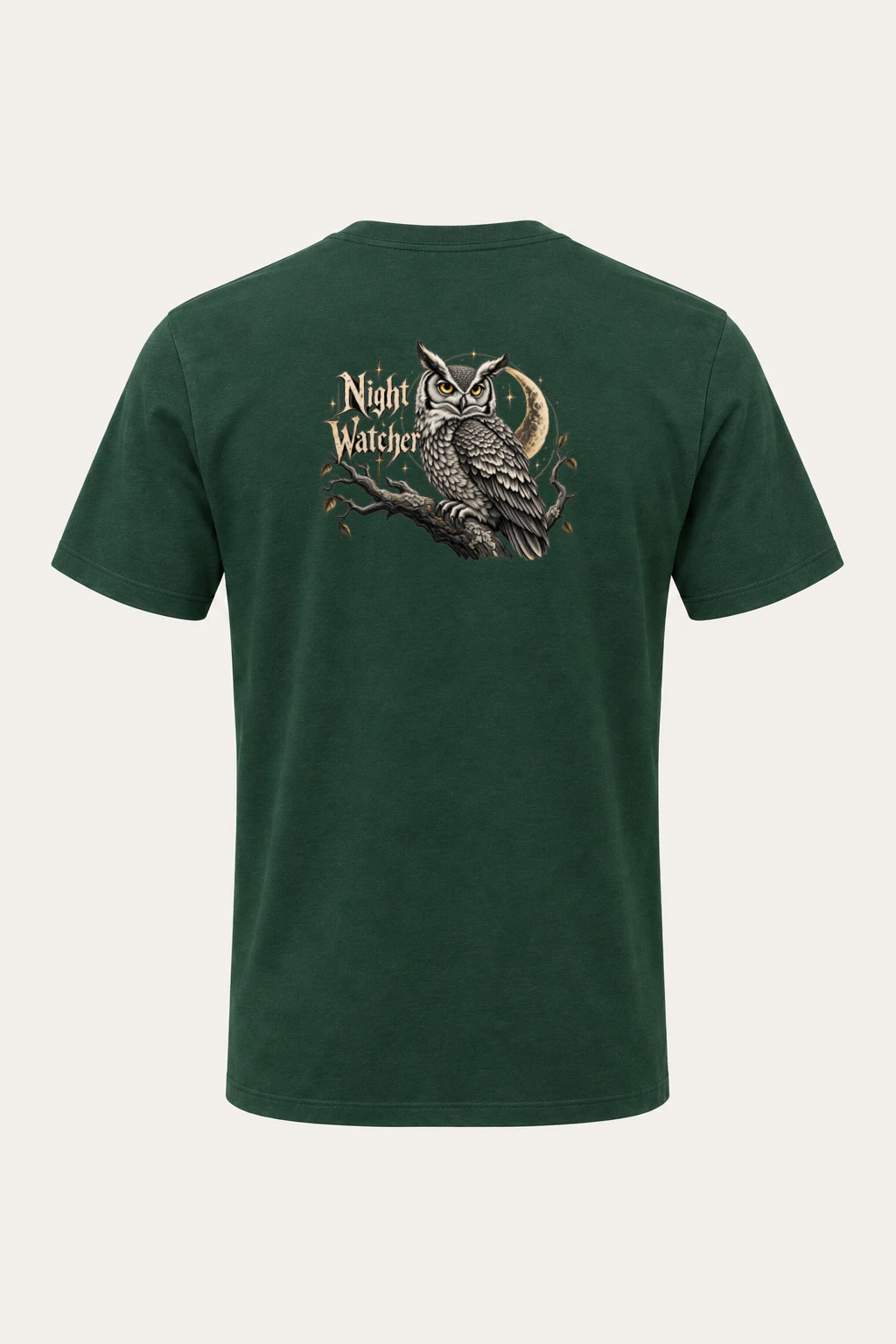 "Night Watcher" Heavyweight Unisex Crewneck T-shirt | Gildan 5000