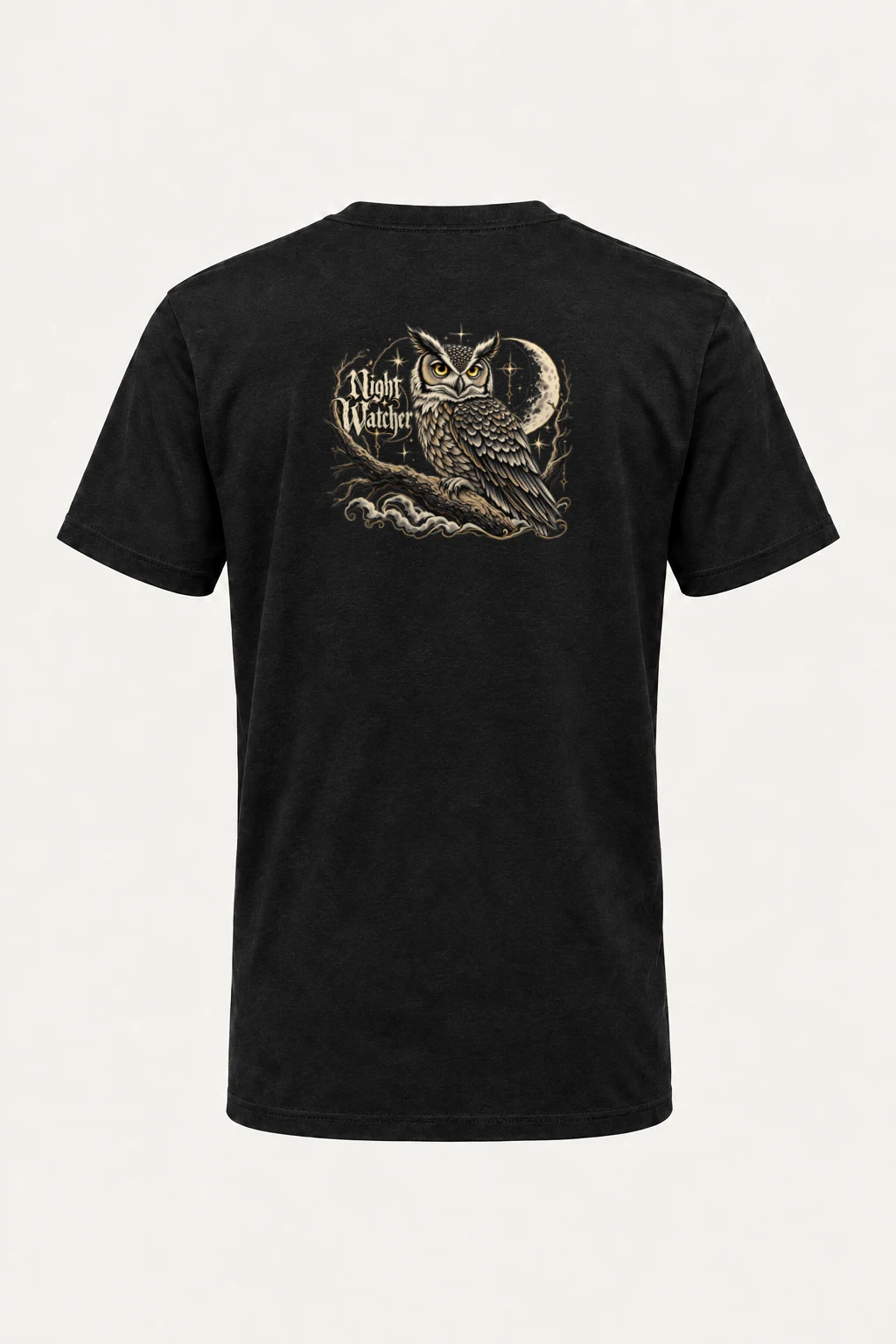 "Night Watcher" Heavyweight Unisex Crewneck T-shirt | Gildan 5000