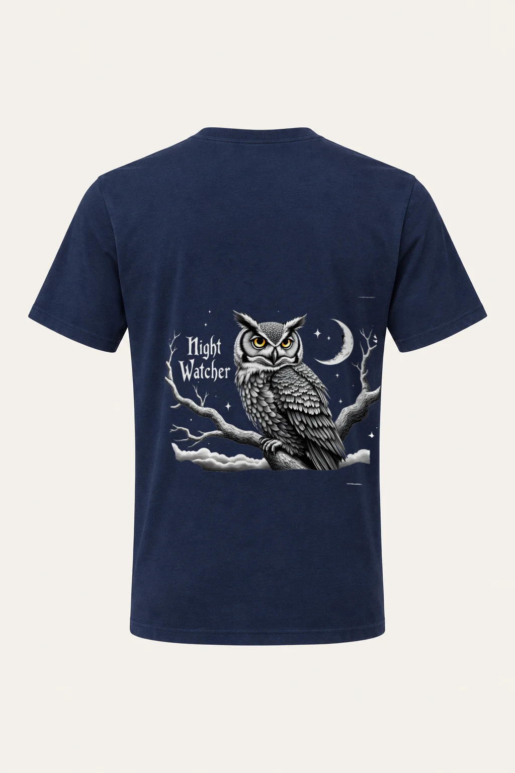"Night Watcher" Heavyweight Unisex Crewneck T-shirt | Gildan 5000