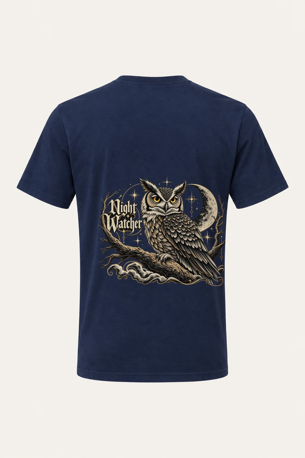"Night Watcher" Heavyweight Unisex Crewneck T-shirt | Gildan 5000