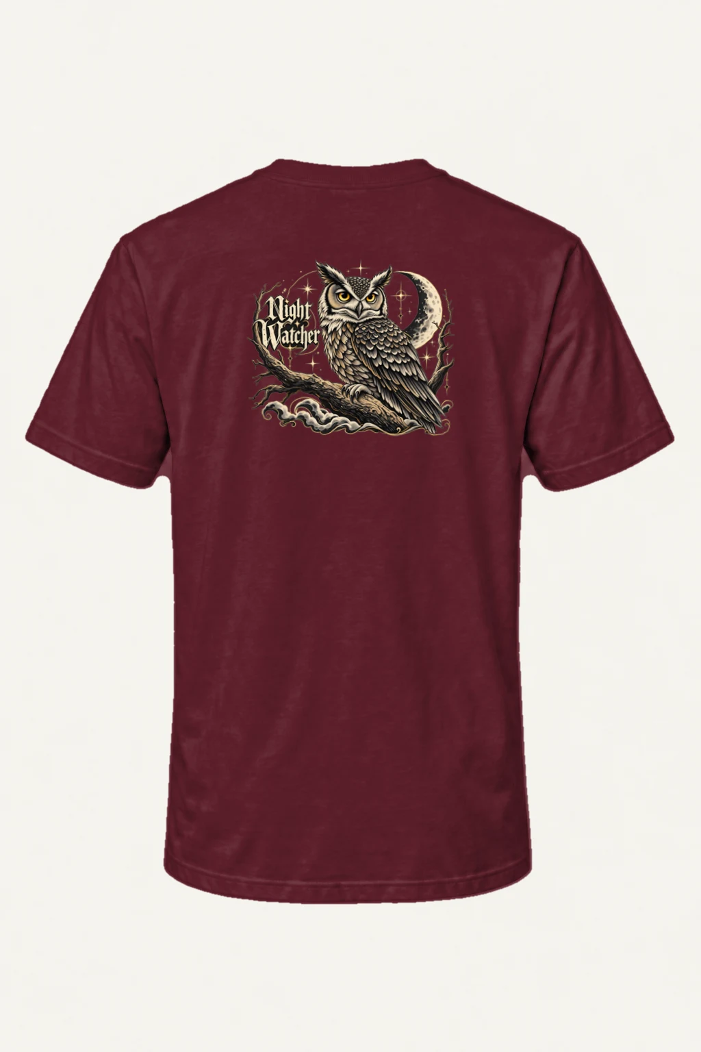"Night Watcher" Heavyweight Unisex Crewneck T-shirt | Gildan 5000