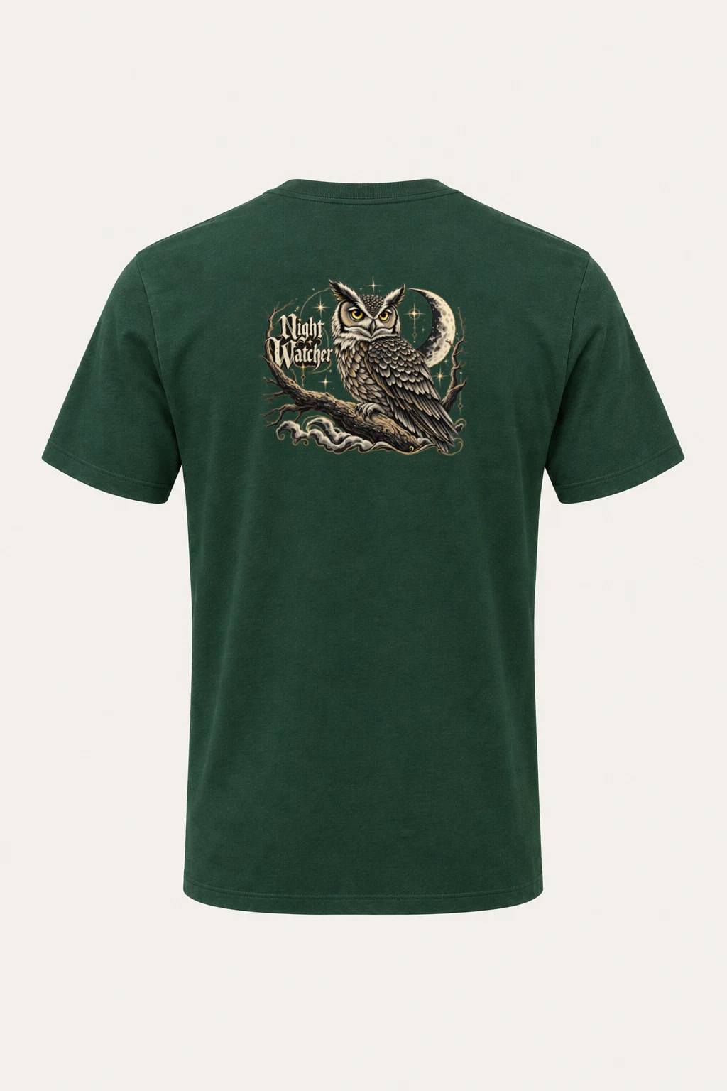 "Night Watcher" Heavyweight Unisex Crewneck T-shirt | Gildan 5000