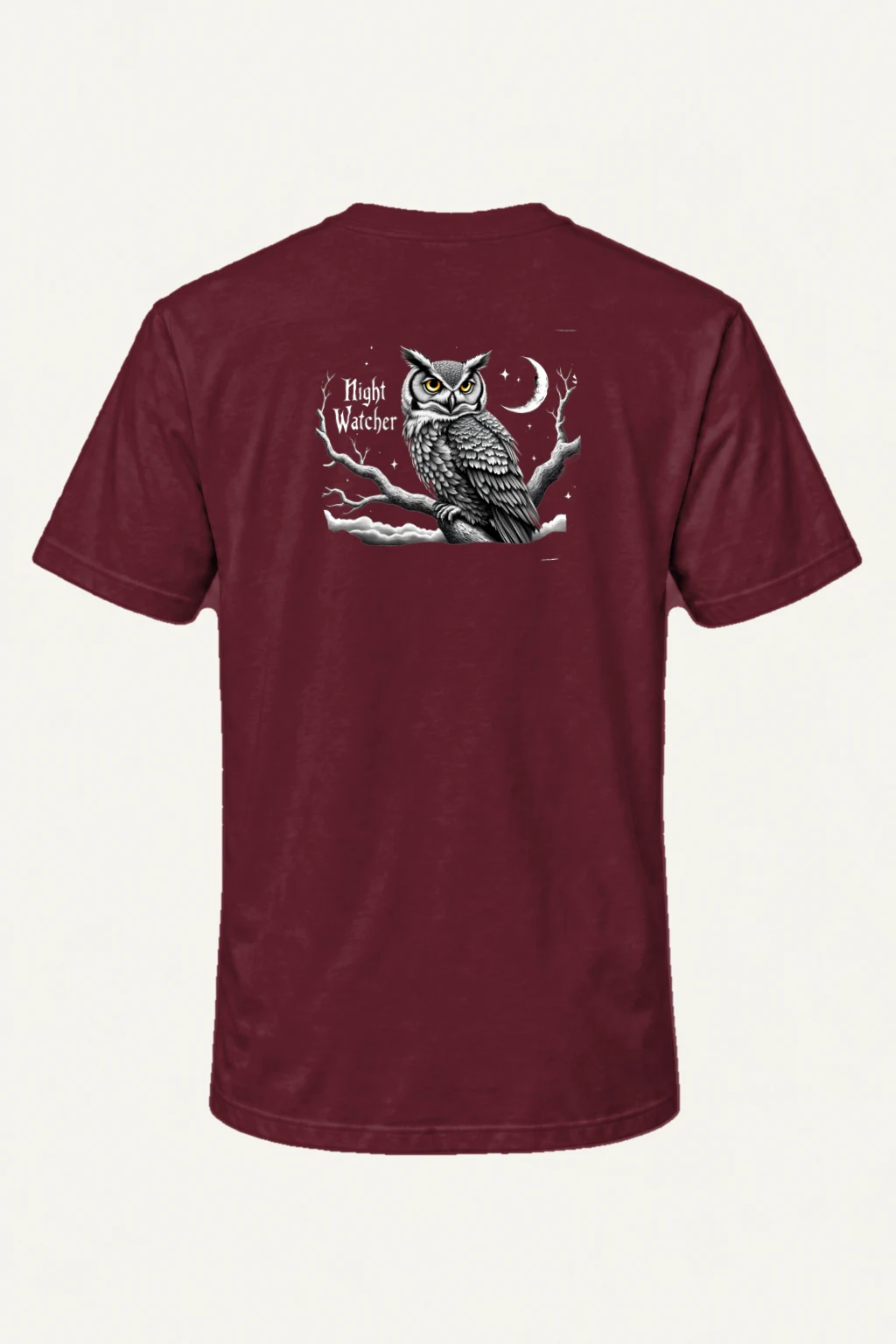 "Night Watcher" Heavyweight Unisex Crewneck T-shirt | Gildan 5000