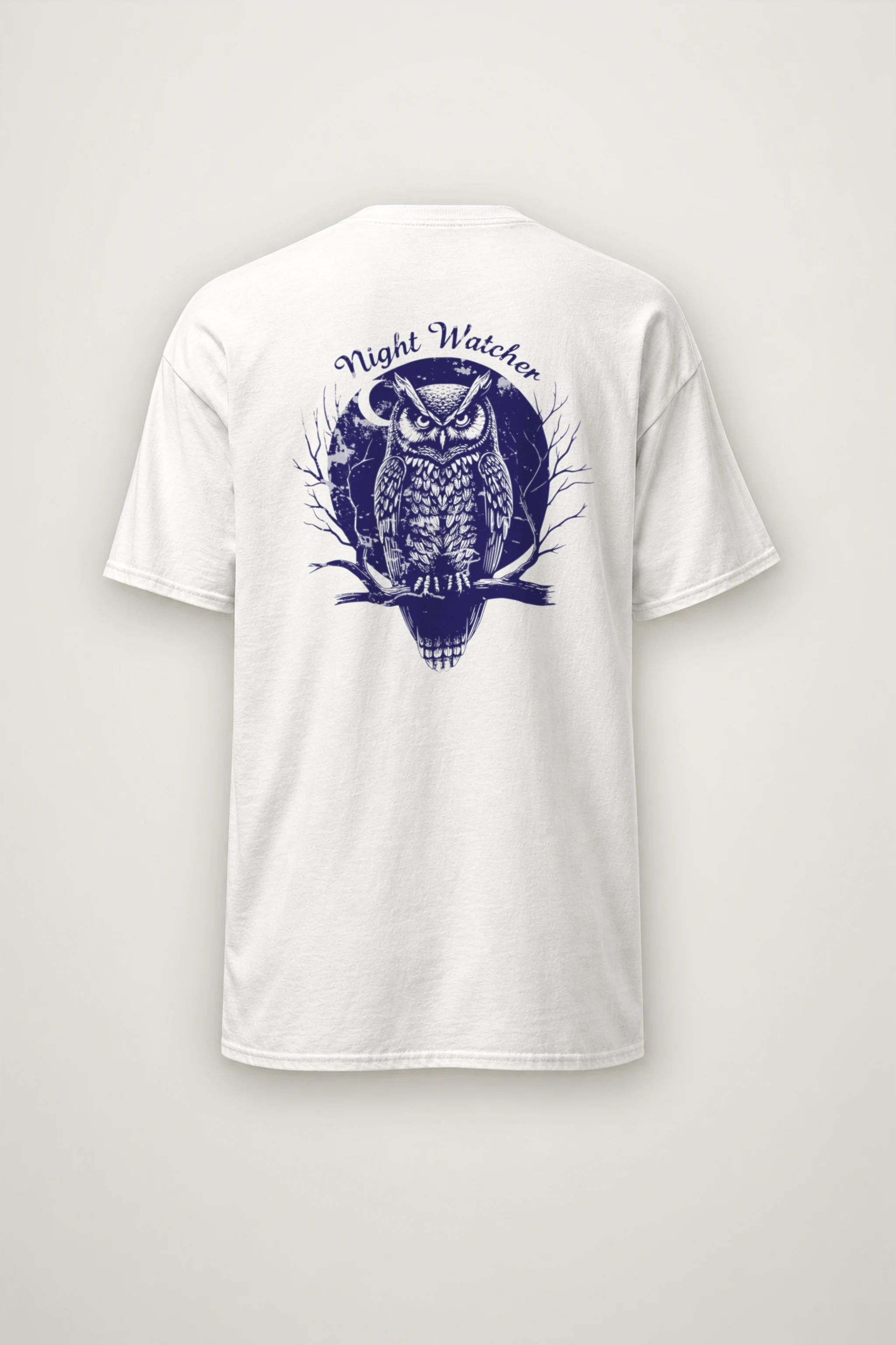 "Night Watcher" Heavyweight Unisex Crewneck T-shirt
