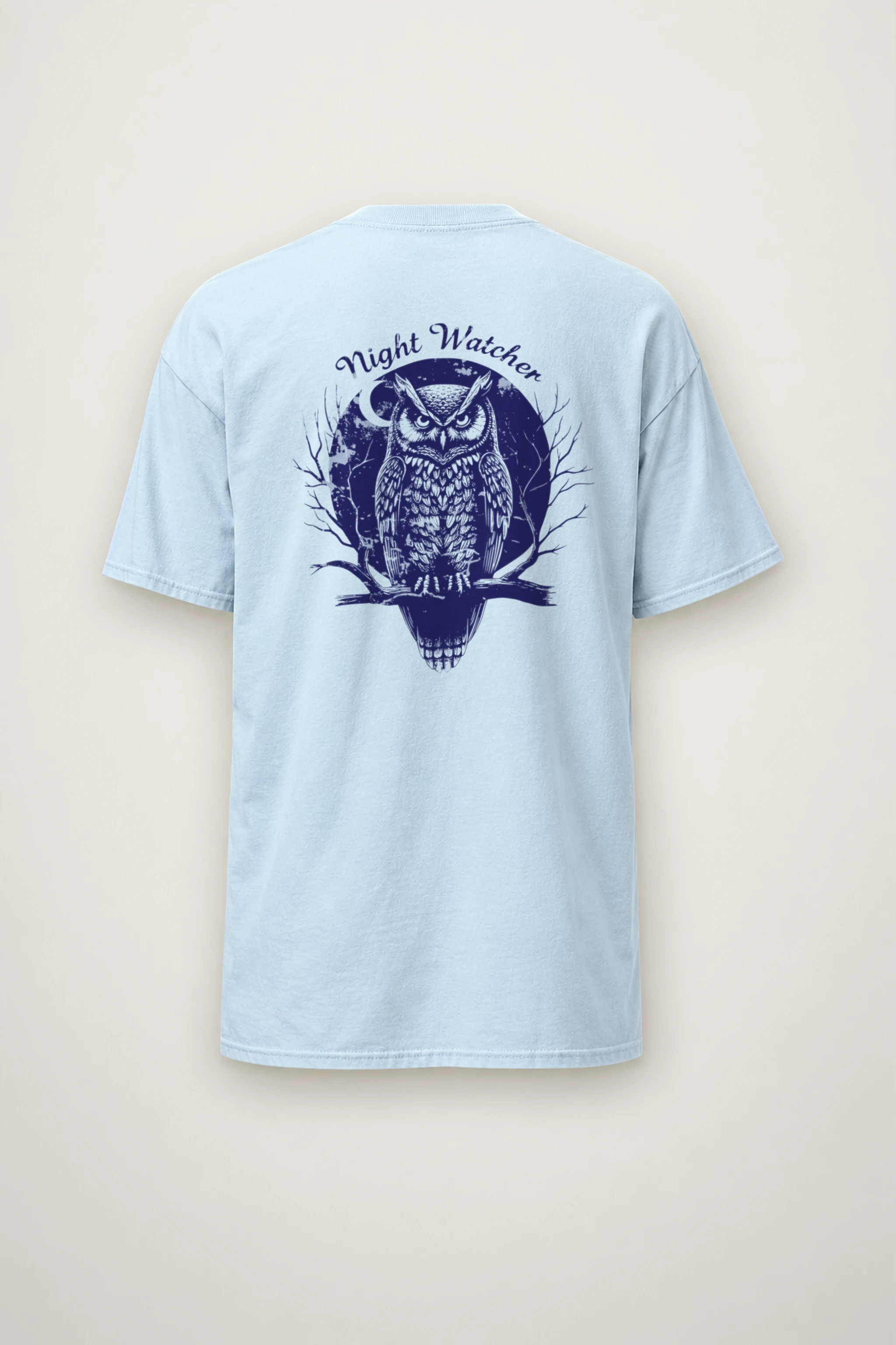 "Night Watcher" Heavyweight Unisex Crewneck T-shirt