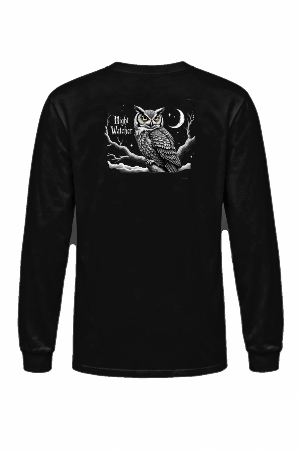 "Night Watcher Owl" Unisex Longsleeve T-shirt | Gildan 2400