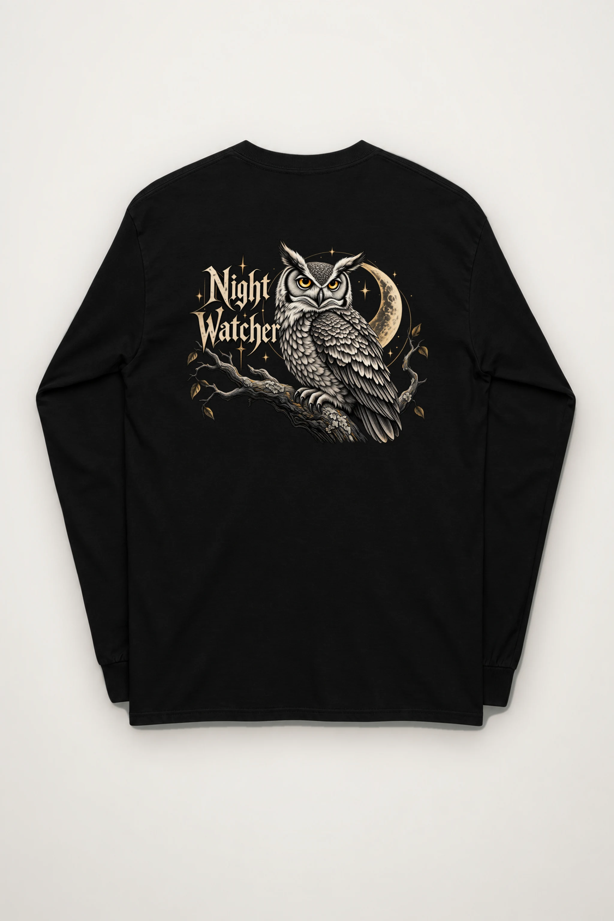 "Night Watcher Owl" Unisex Longsleeve T-shirt