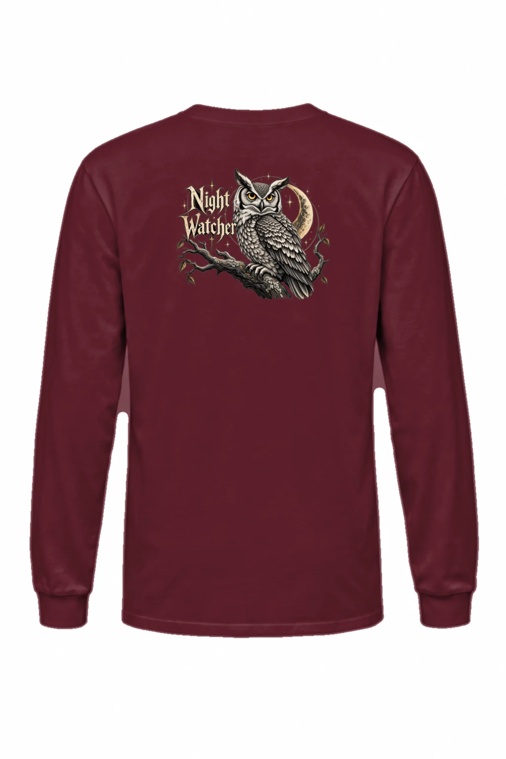 "Night Watcher Owl" Unisex Longsleeve T-shirt | Gildan 2400