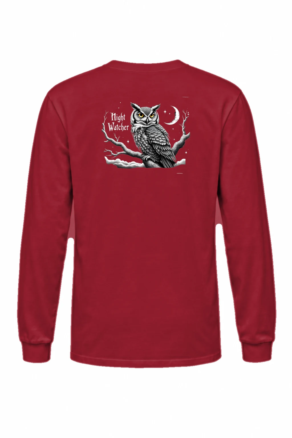 "Night Watcher Owl" Unisex Longsleeve T-shirt | Gildan 2400