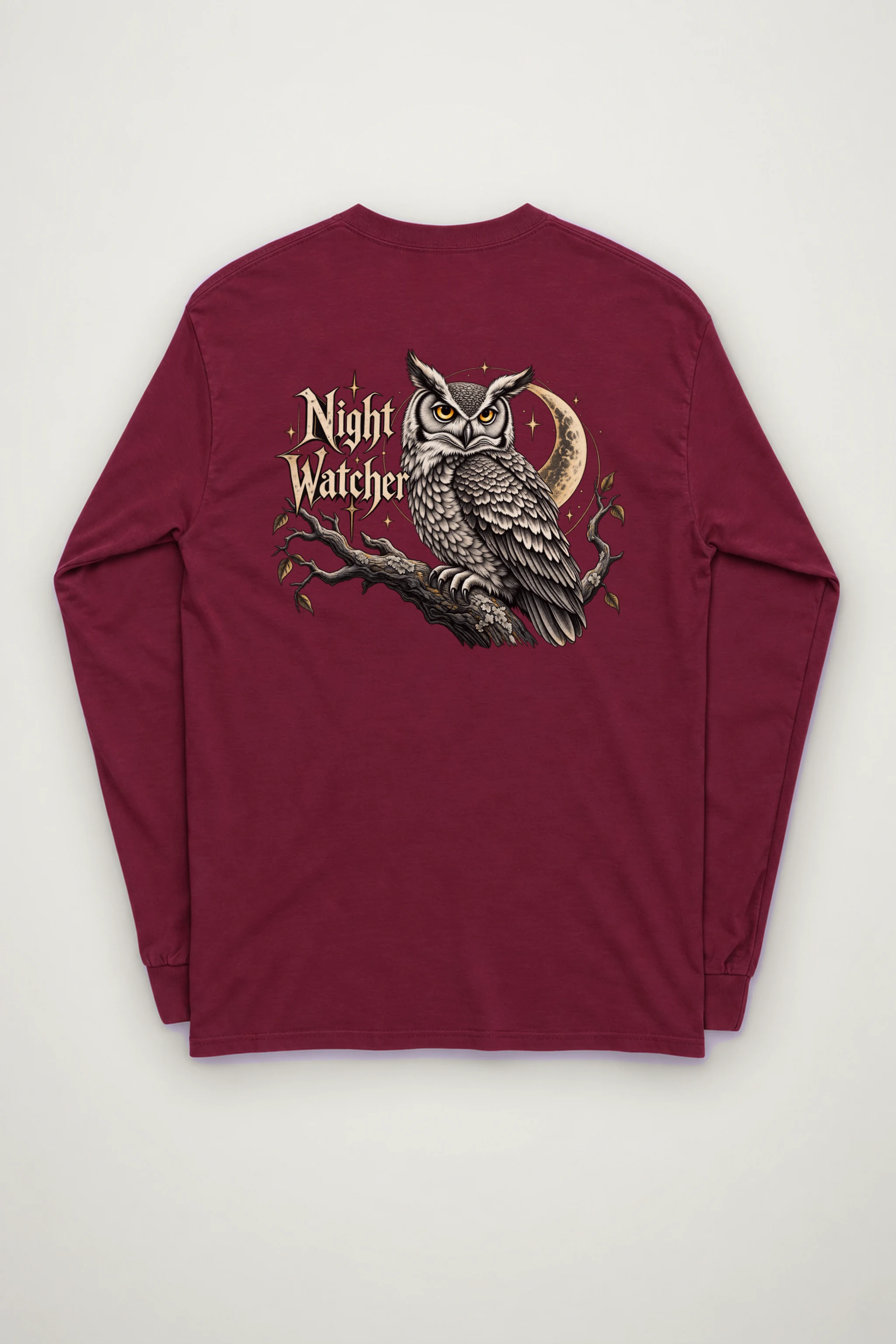 "Night Watcher Owl" Unisex Longsleeve T-shirt