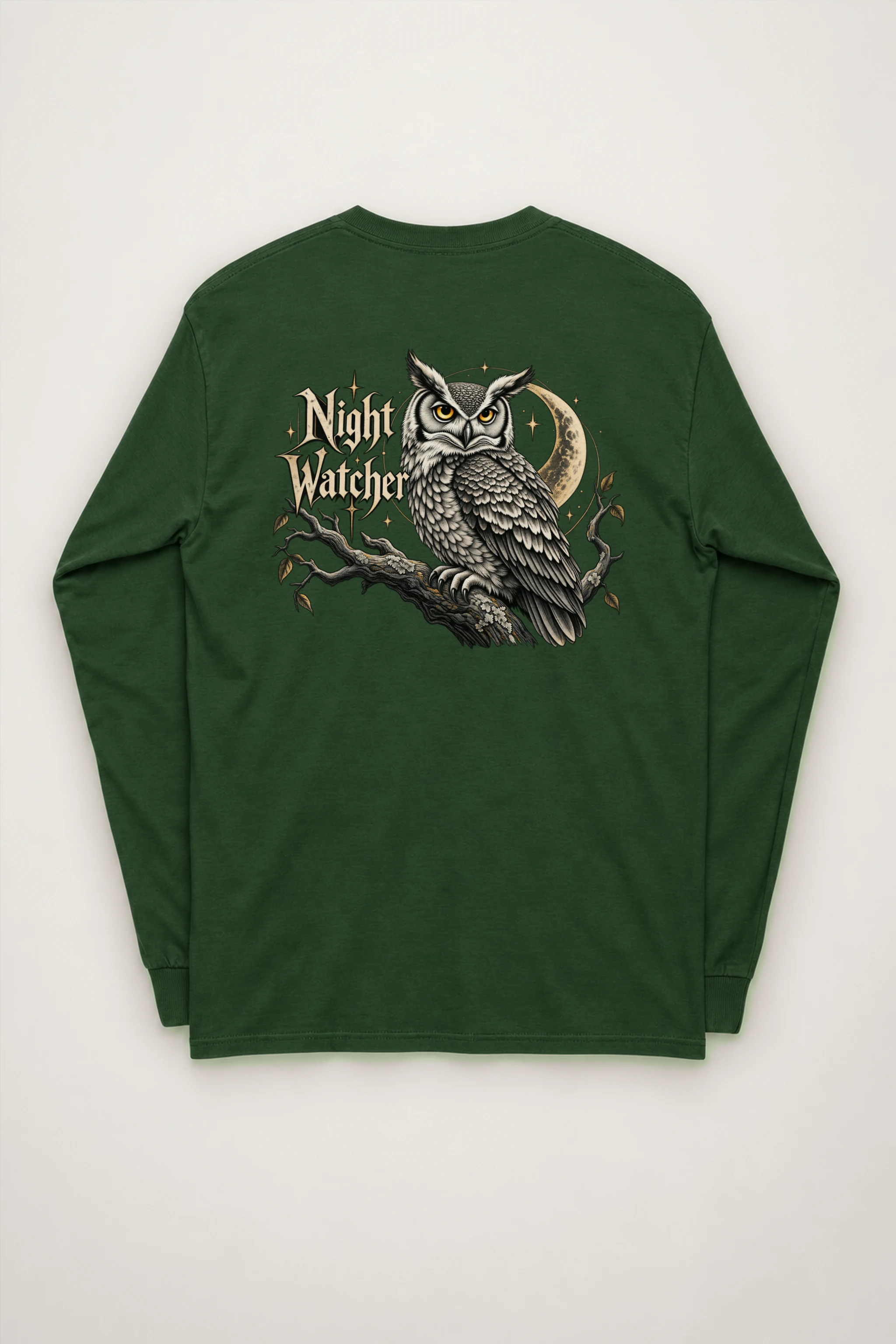 "Night Watcher Owl" Unisex Longsleeve T-shirt