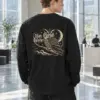 "Crescent Owl" Unisex Longsleeve T-shirt | Gildan 2400