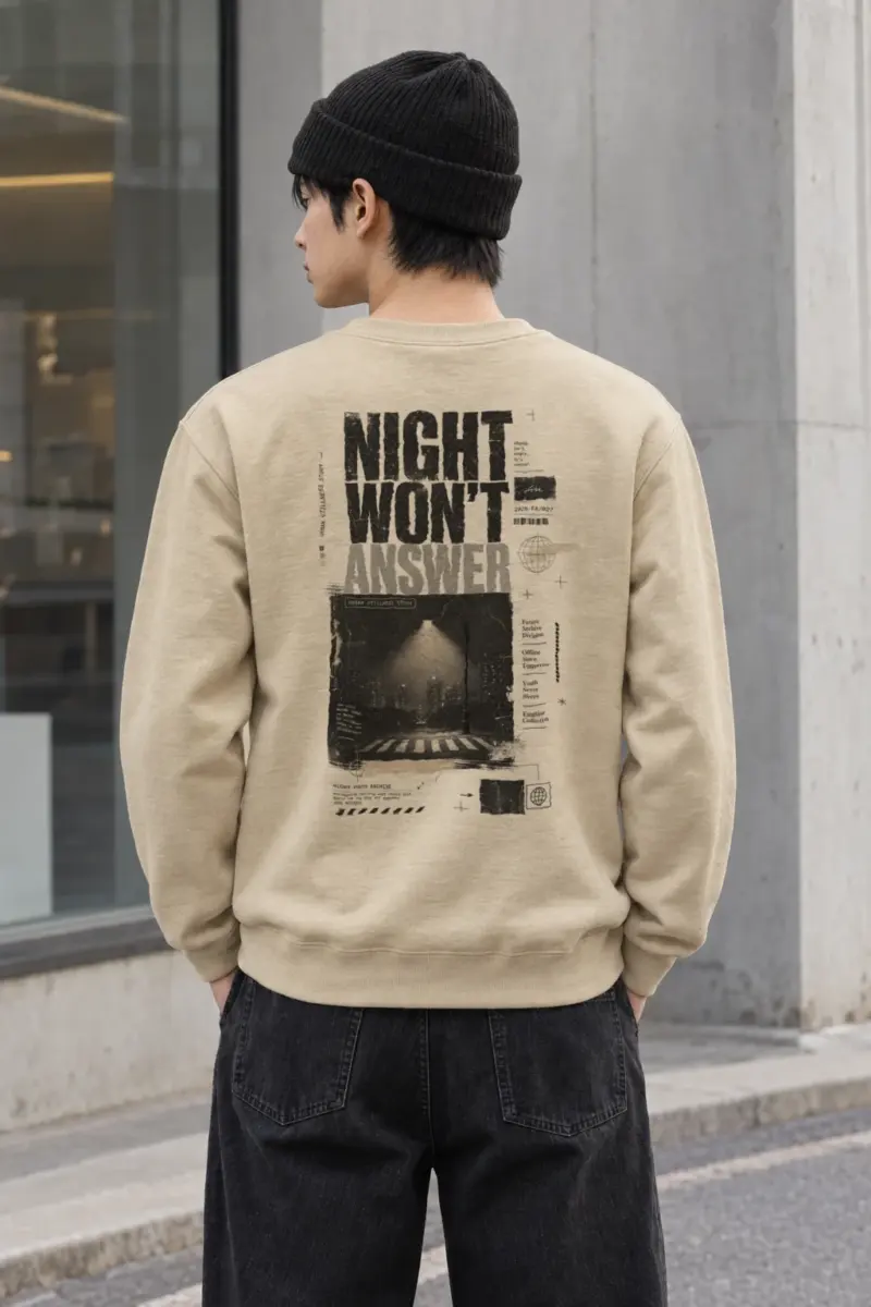"Night Won’t Answer" Heavy Blend Unisex Crewneck Sweatshirt