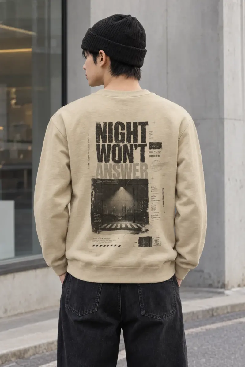 "Night Won’t Answer" Heavy Blend Unisex Crewneck Sweatshirt