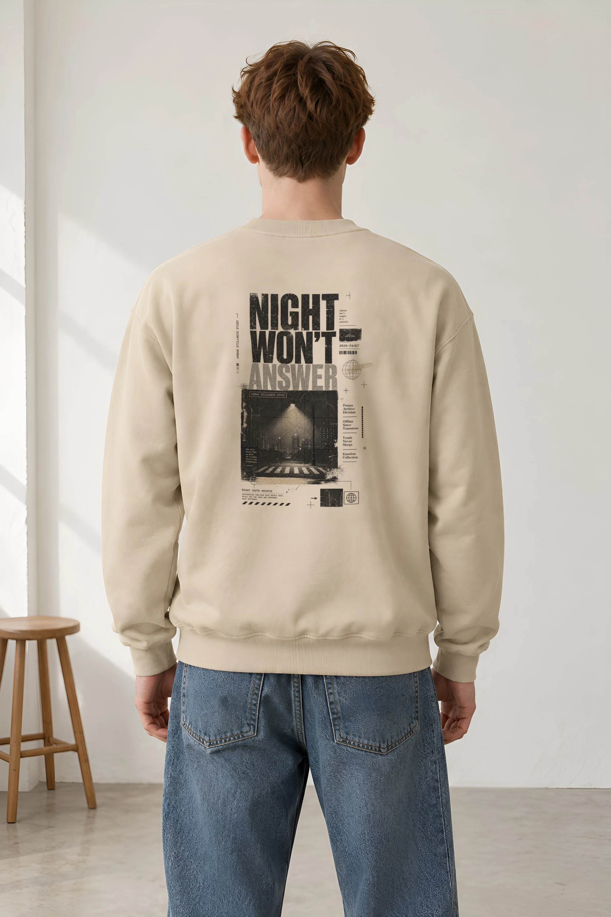 "Night Won’t Answer" Heavy Blend Unisex Crewneck Sweatshirt