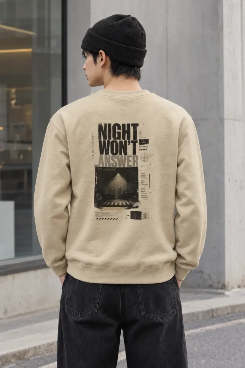 "Night Won’t Answer" Heavy Blend Unisex Crewneck Sweatshirt