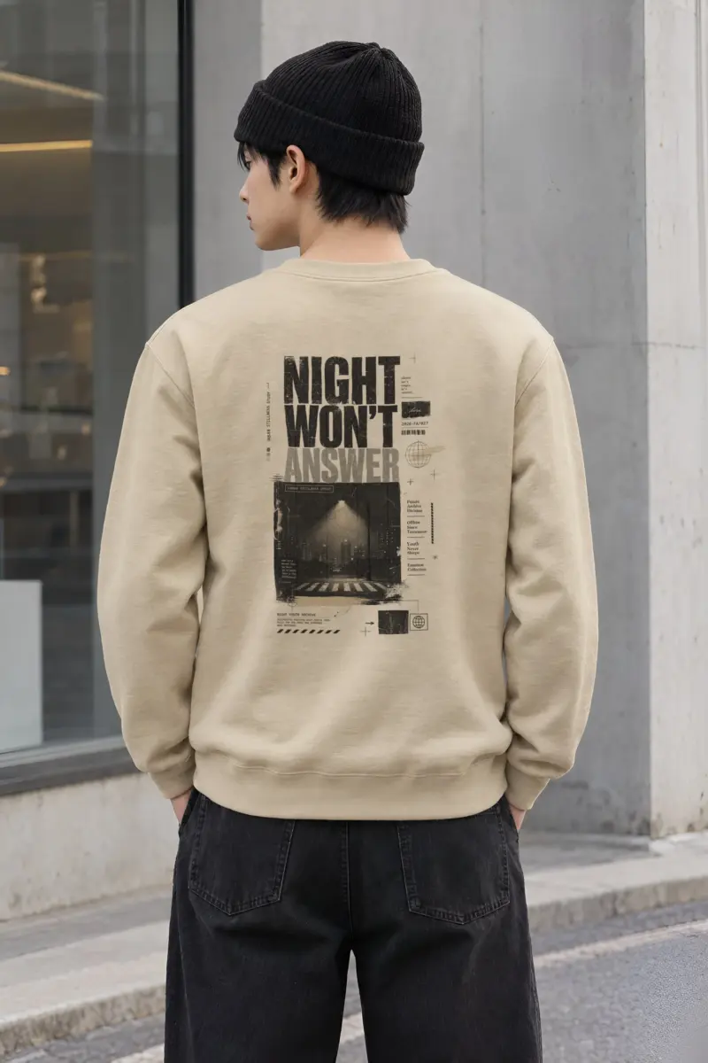 "Night Won’t Answer" Heavy Blend Unisex Crewneck Sweatshirt