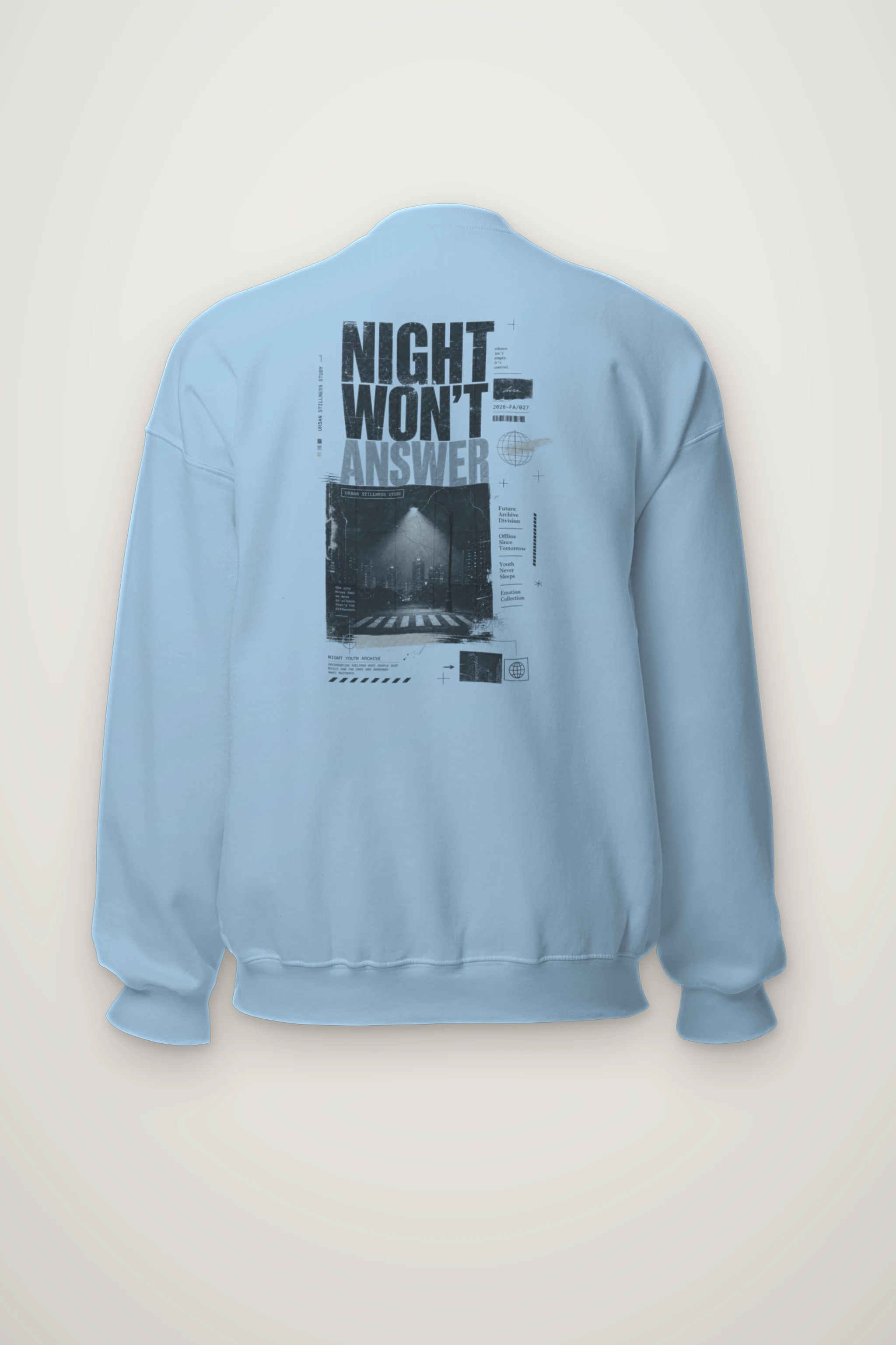 "Night Won’t Answer" Heavy Blend Unisex Crewneck Sweatshirt