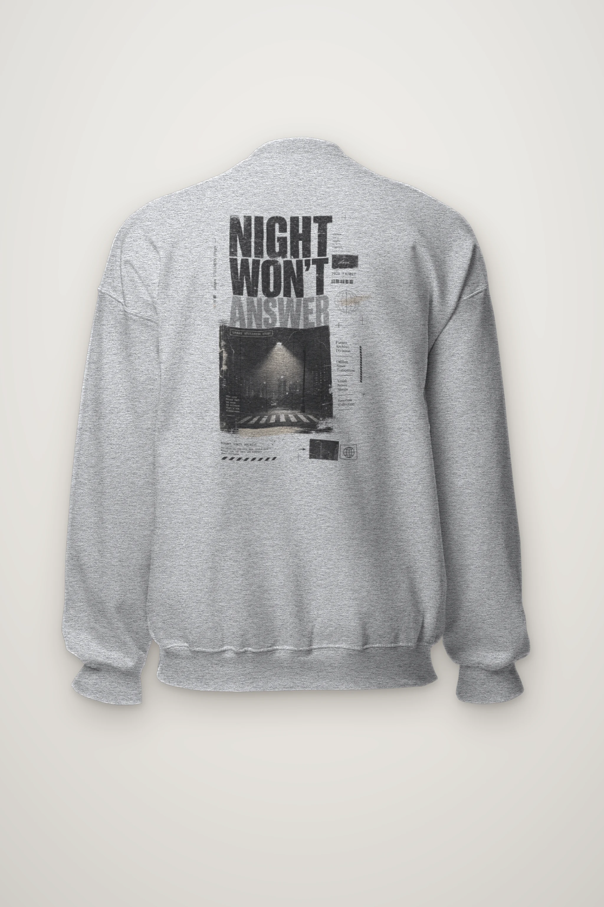 "Night Won’t Answer" Heavy Blend Unisex Crewneck Sweatshirt