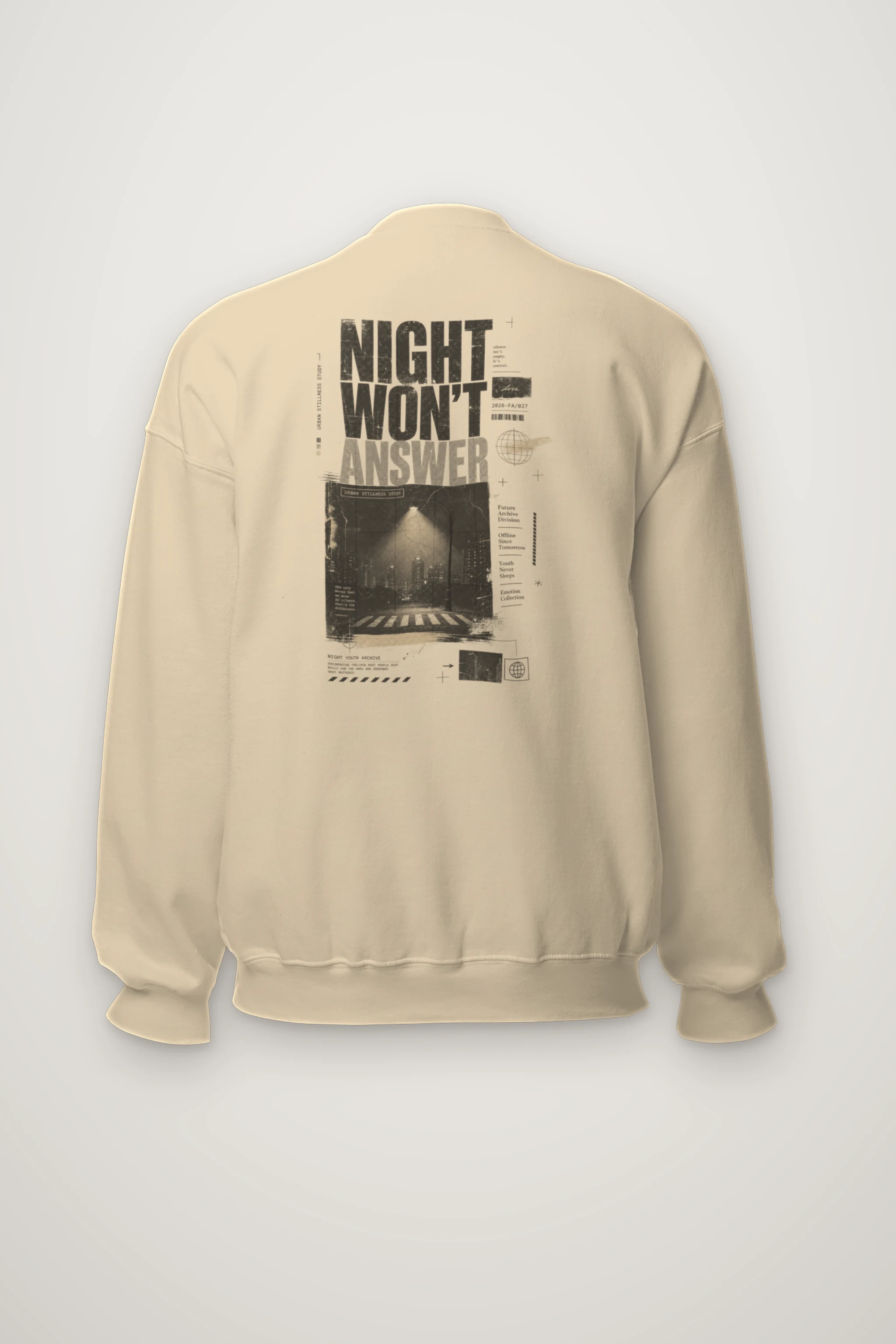 "Night Won’t Answer" Heavy Blend Unisex Crewneck Sweatshirt