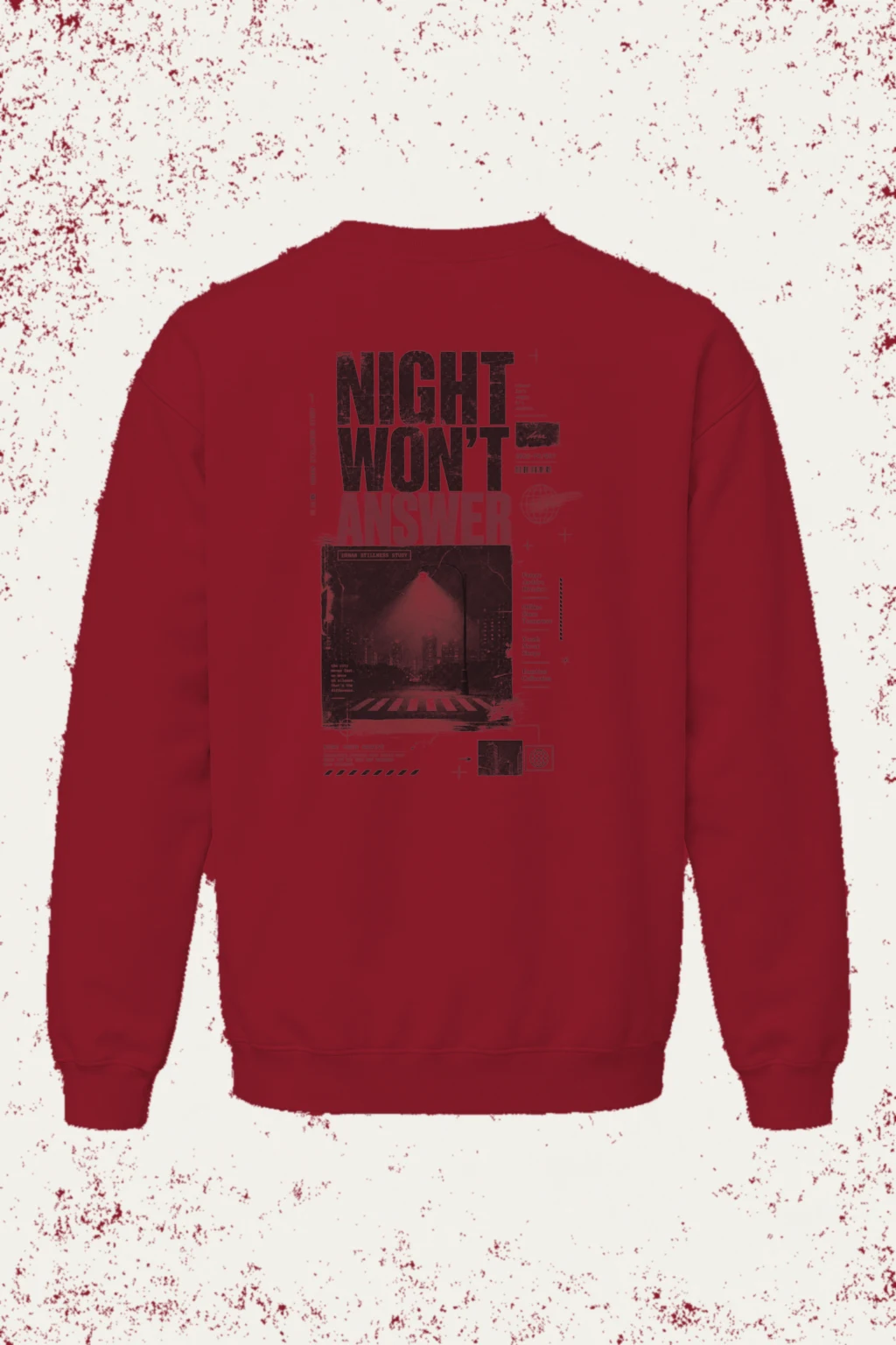 "Night Won’t Answer" Heavy Blend Unisex Crewneck Sweatshirt | Gildan 18000