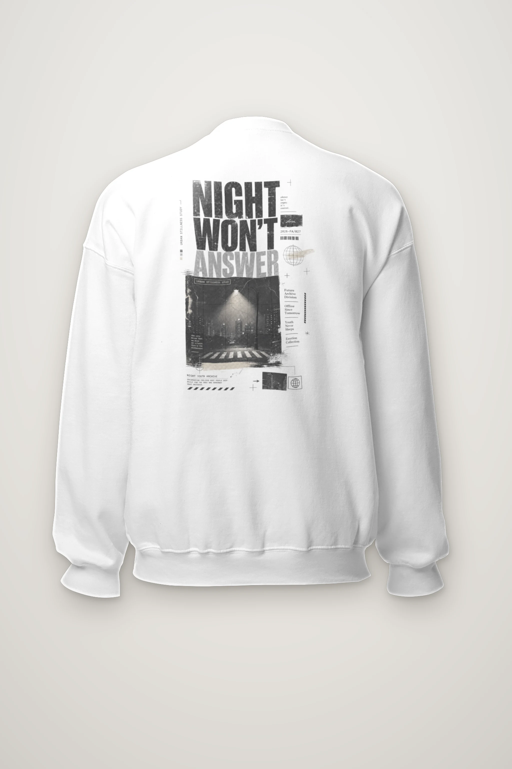 "Night Won’t Answer" Heavy Blend Unisex Crewneck Sweatshirt