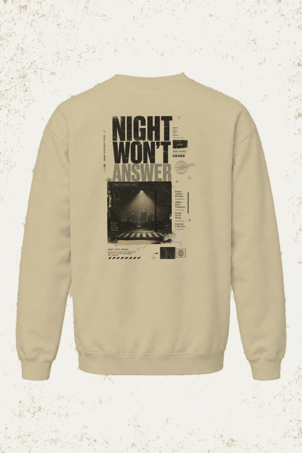"Night Won’t Answer" Heavy Blend Unisex Crewneck Sweatshirt | Gildan 18000