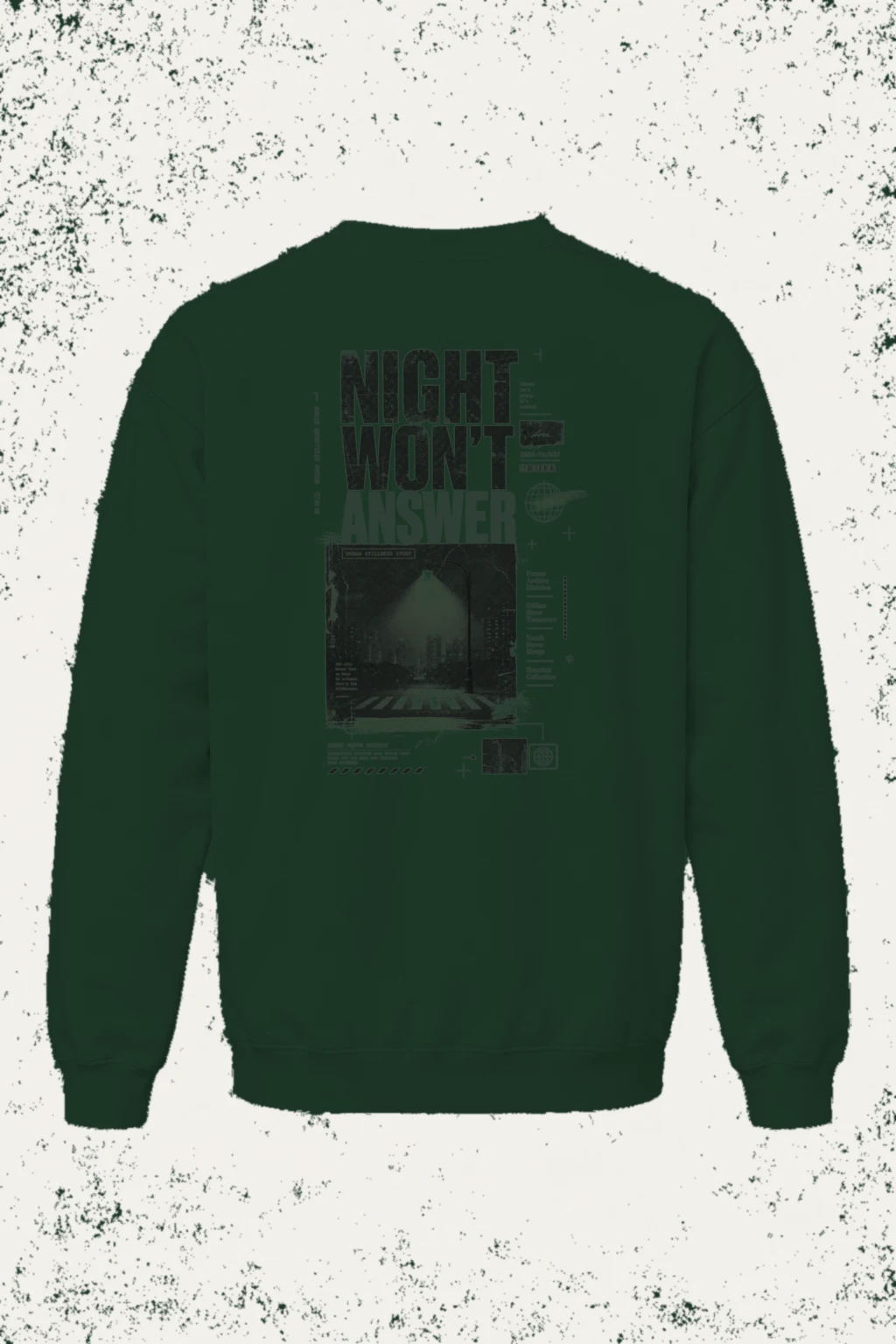 "Night Won’t Answer" Heavy Blend Unisex Crewneck Sweatshirt | Gildan 18000
